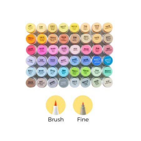 Ohuhu Honolulu B 48 Mid-tone kleuren Alcohol Art M