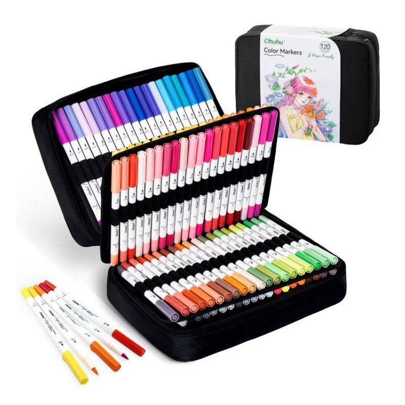 Ohuhu Honolulu B 120 kleuren Alcohol Art Markers B