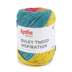 BULKY TWEED INSPIRATION Fuchsia-Geel-Oranje-W