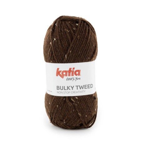 BULKY TWEED 223 Donker bruin 100 gr