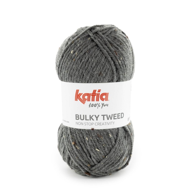 BULKY TWEED 224 Donker muisgrijs 100 gr