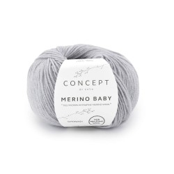 MERINO BABY 160 licht grijs      50gr.