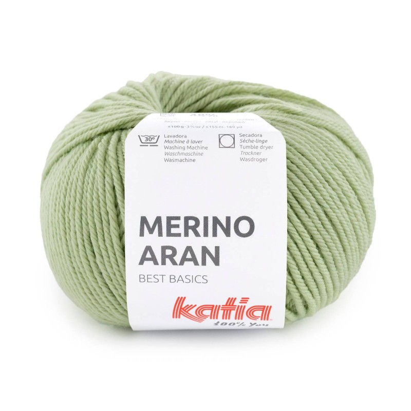 MERINO ARAN 115 licht limoen-groen        100gr.
