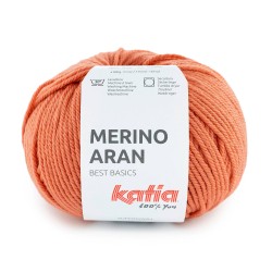 MERINO ARAN 117  Donker koraal        100gr.