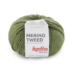 MERINO TWEED jagersgroen  322        50gr