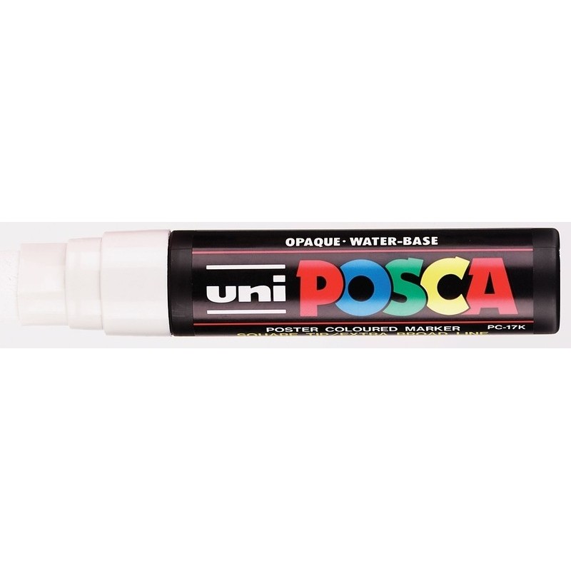 Viltstift Posca bredepunt15mmwit