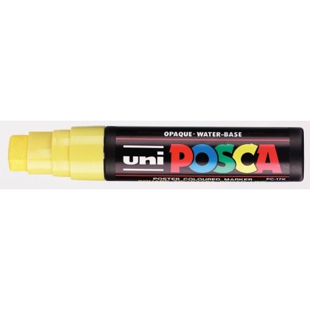 Viltstift Posca bredepunt15mmgeel