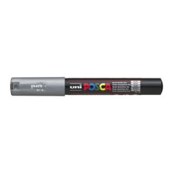 Viltstift Posca extrafijn1mmzilver