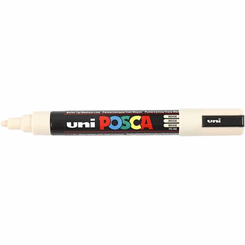 Viltstift Posca extrafijn1mmbeige