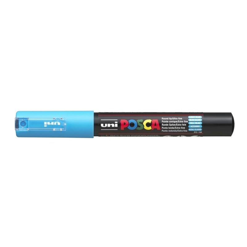 Viltstift Posca extrafijn1mml.blauw