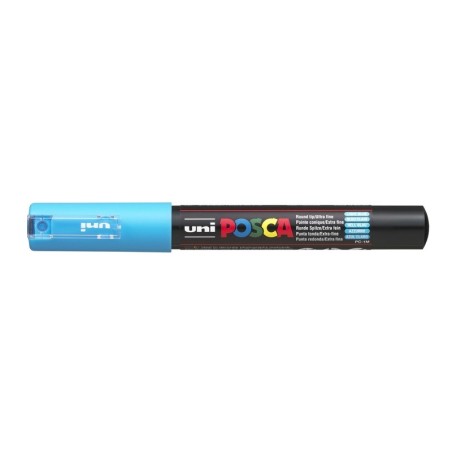 Viltstift Posca extrafijn1mml.blauw