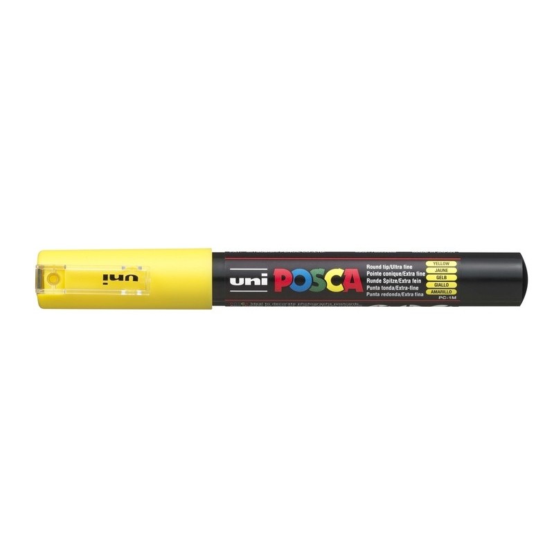 Viltstift Posca extrafijn1mmgeel
