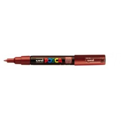 Viltstift Posca extrafijn1mmwijnrood