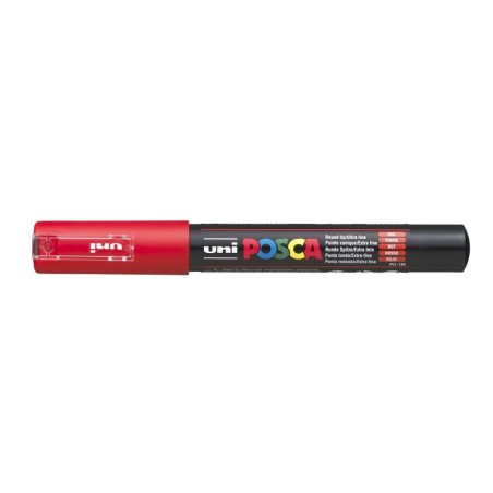 Viltstift Posca extrafijn1mmrood