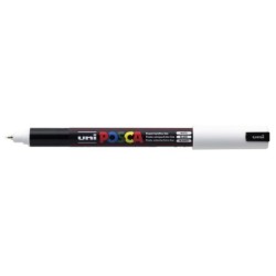 Viltstift Posca extrafijn0.7mmwit