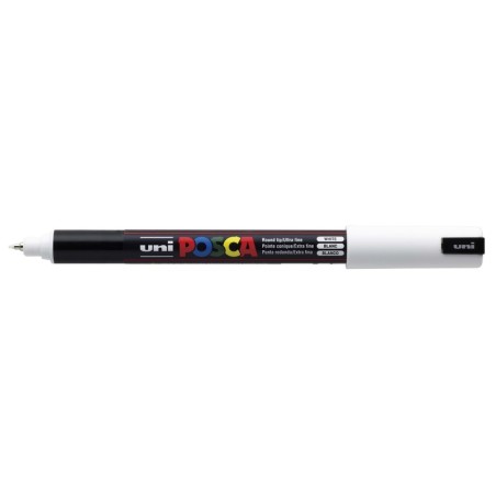 Viltstift Posca extrafijn0.7mmwit