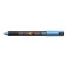 Viltstift Posca extrafijn0.7mmmet.blauw