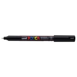 Viltstift Posca extrafijn0.7mmzwart