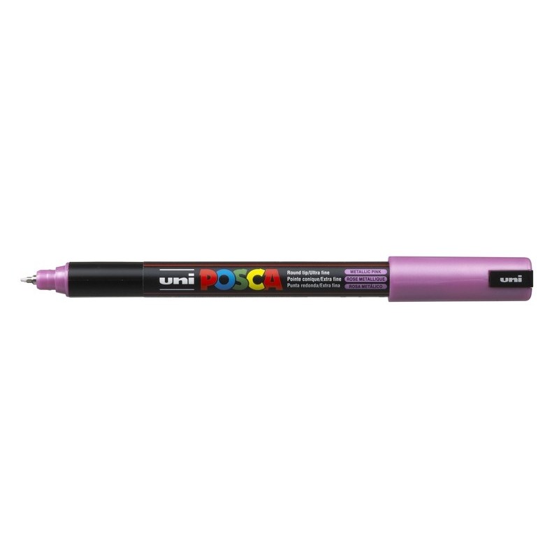 Viltstift Posca extrafijn0.7mmmet.roze