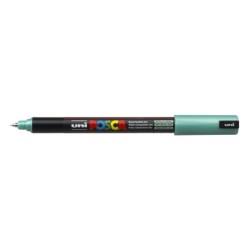 Viltstift Posca extrafijn0.7mmmet.groen