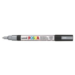Viltstift Posca extrafijn1,5mmzilver