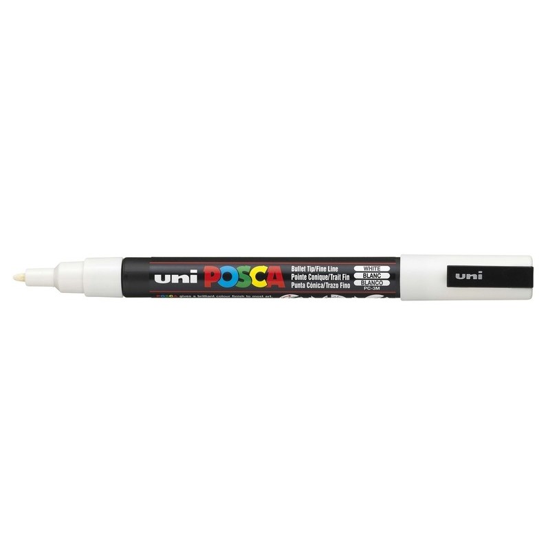Viltstift Posca extrafijn1,5mmwit