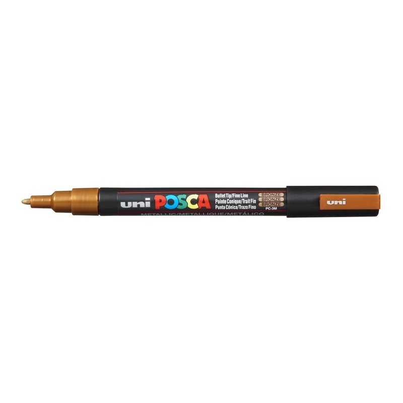 Viltstift Posca extrafijn1,5mmbrons