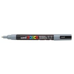 Viltstift Posca extrafijn1,5mmgrijs