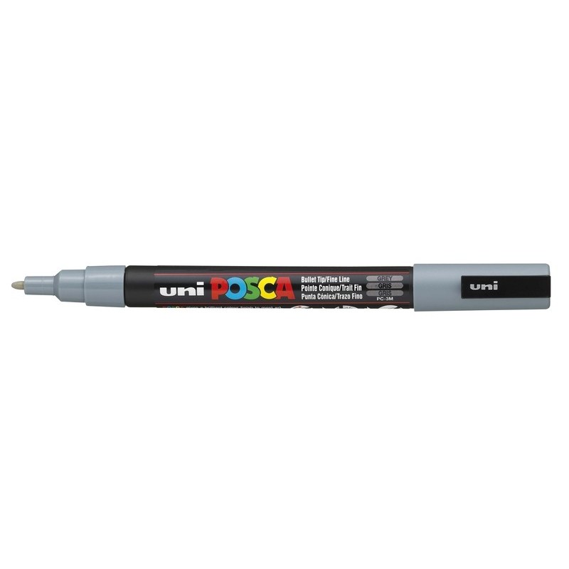 Viltstift Posca extrafijn1,5mmgrijs