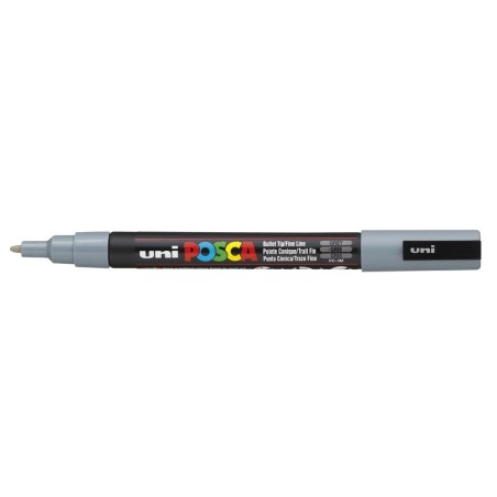 Viltstift Posca extrafijn1,5mmgrijs