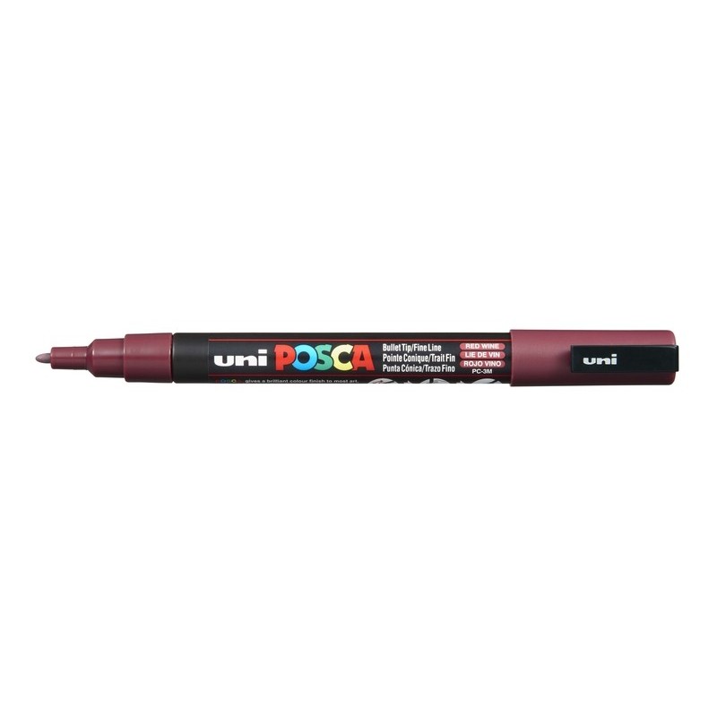 Viltstift Posca extrafijn1,5mmwijnrood