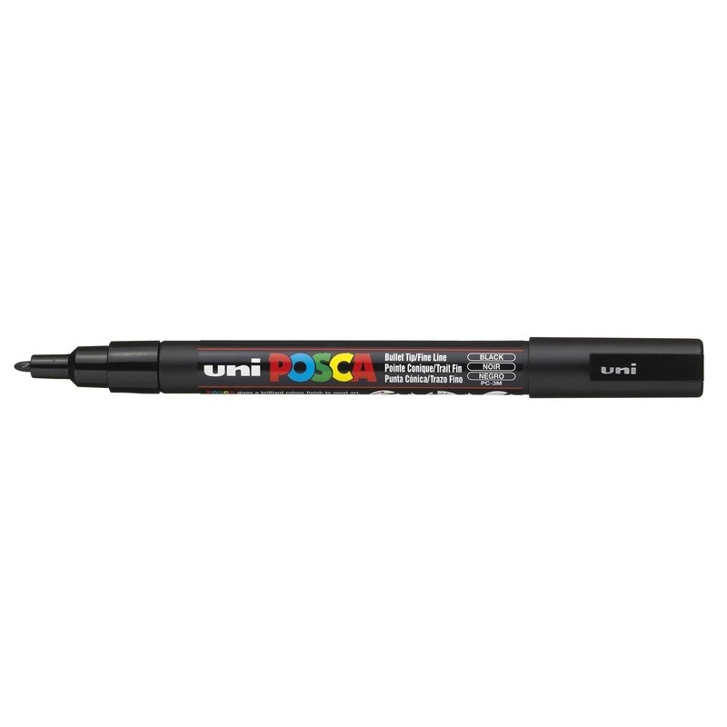 Viltstift Posca extrafijn1,5mmzwart