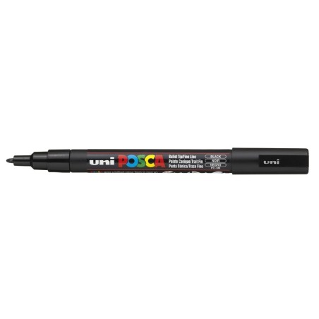 Viltstift Posca extrafijn1,5mmzwart