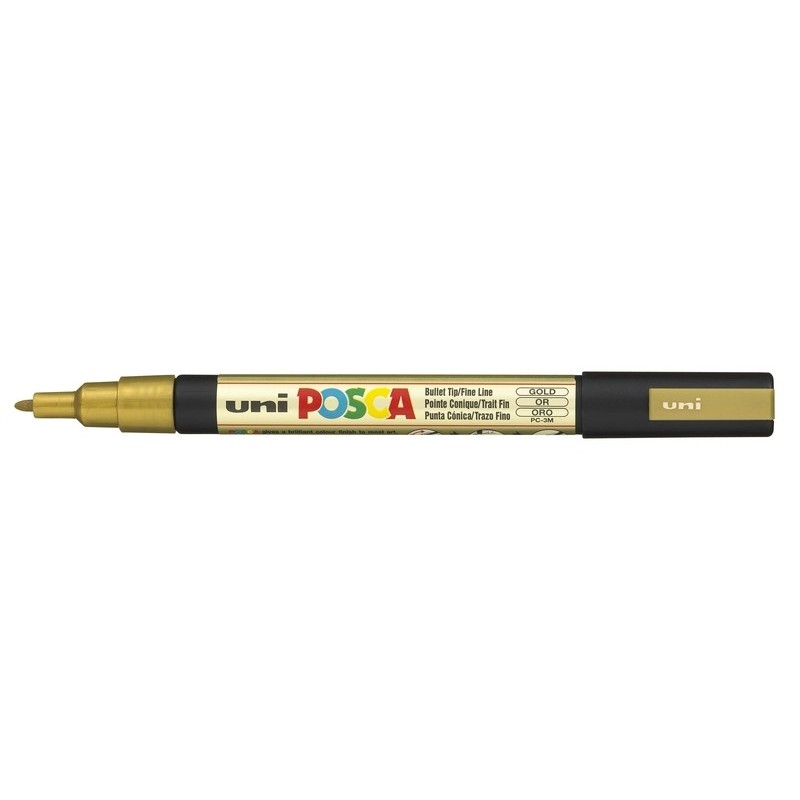 Viltstift Posca extrafijn1,5mmgoud