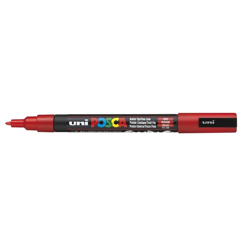 Viltstift Posca extrafijn1,5mmrood
