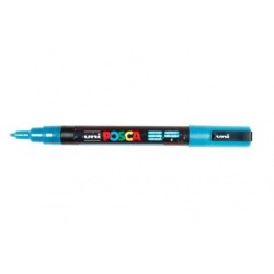 Viltstift Posca extrafijn1,5mmglitterl.blauw