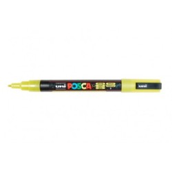 Viltstift Posca extrafijn1,5mmglittergeel