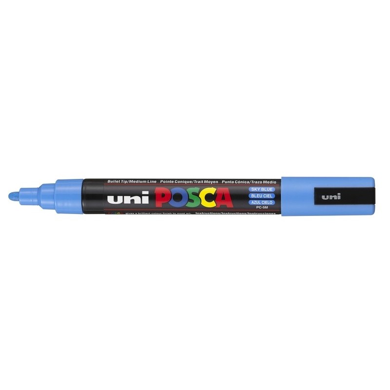 Viltstift Posca fijn1,8mm/2,5mmhe.blauw