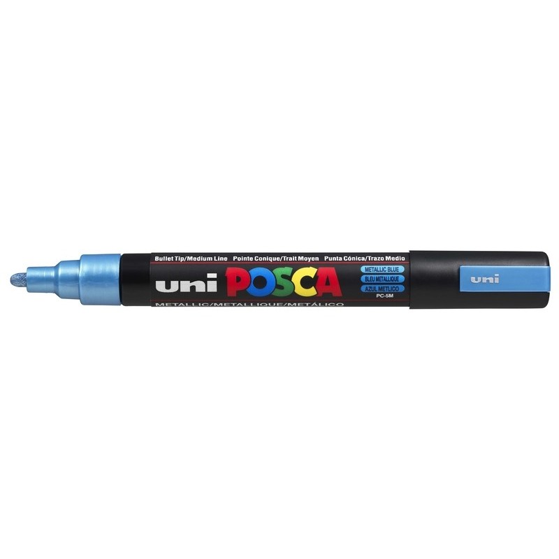 Viltstift Posca fijn1,8mm/2,5mmblauwmet