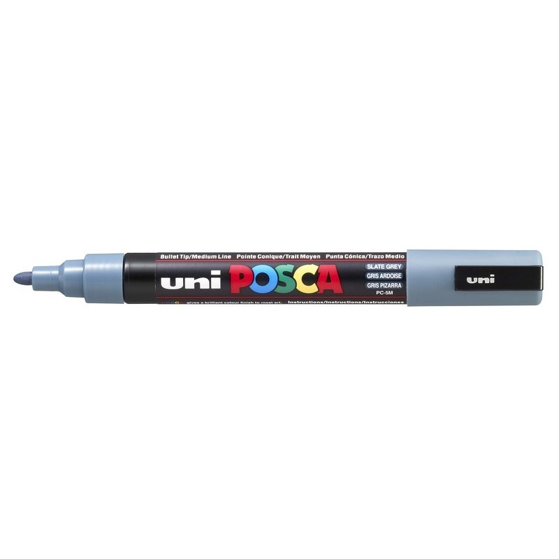 Viltstift Posca fijn1,8mm/2,5mmleigrijs