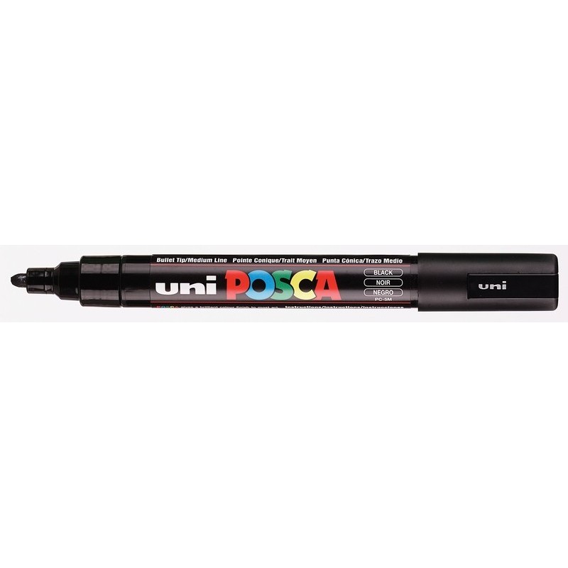 Viltstift Posca fijn1,8mm/2,5mmzwart