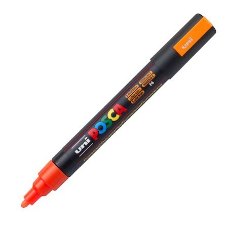 Viltstift Posca fijn1,8mm/2,5mmoranjeFLUO