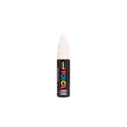 Viltstift Posca 4,5mm/5,5mmwitmetrondetop