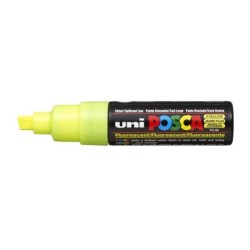 Viltstift Posca bredepunt8mmfluogeel