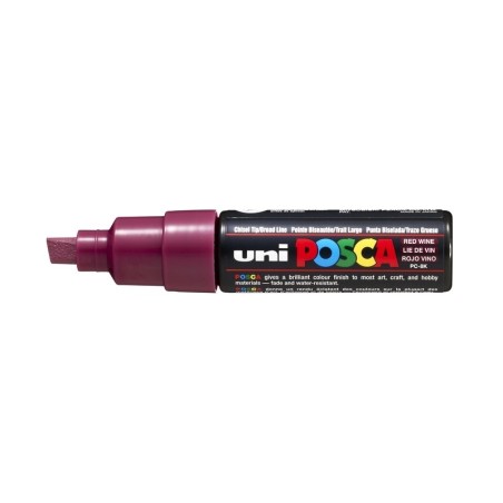 Viltstift Posca bredepunt8mmwijnrood
