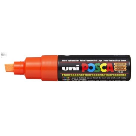 Viltstift Posca bredepunt8mmfluoorange