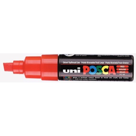 Viltstift Posca bredepunt8mmrood