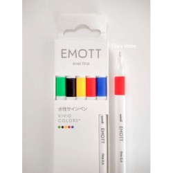 EMOTT Set van 5 stiftjes - VIVID COLORS