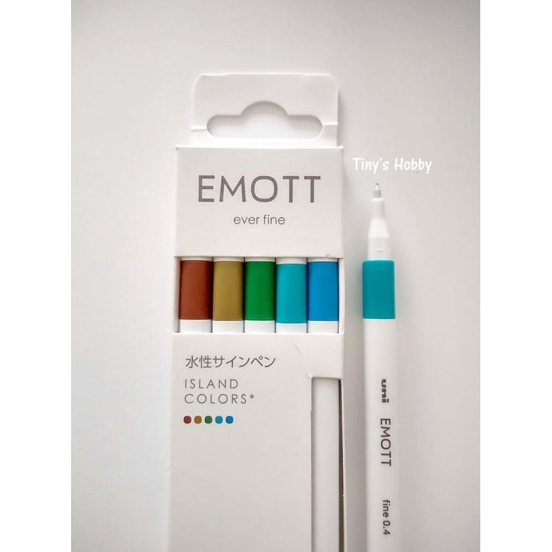 EMOTT Set van 5 stiftjes - ISLAND COLORS