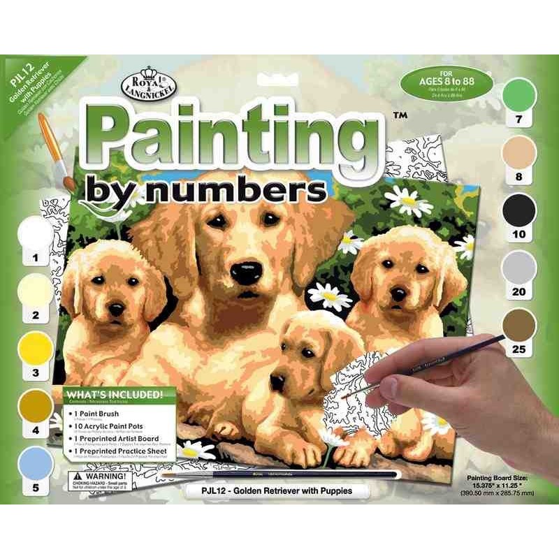 SchilderenopnrGoldenRetrievers